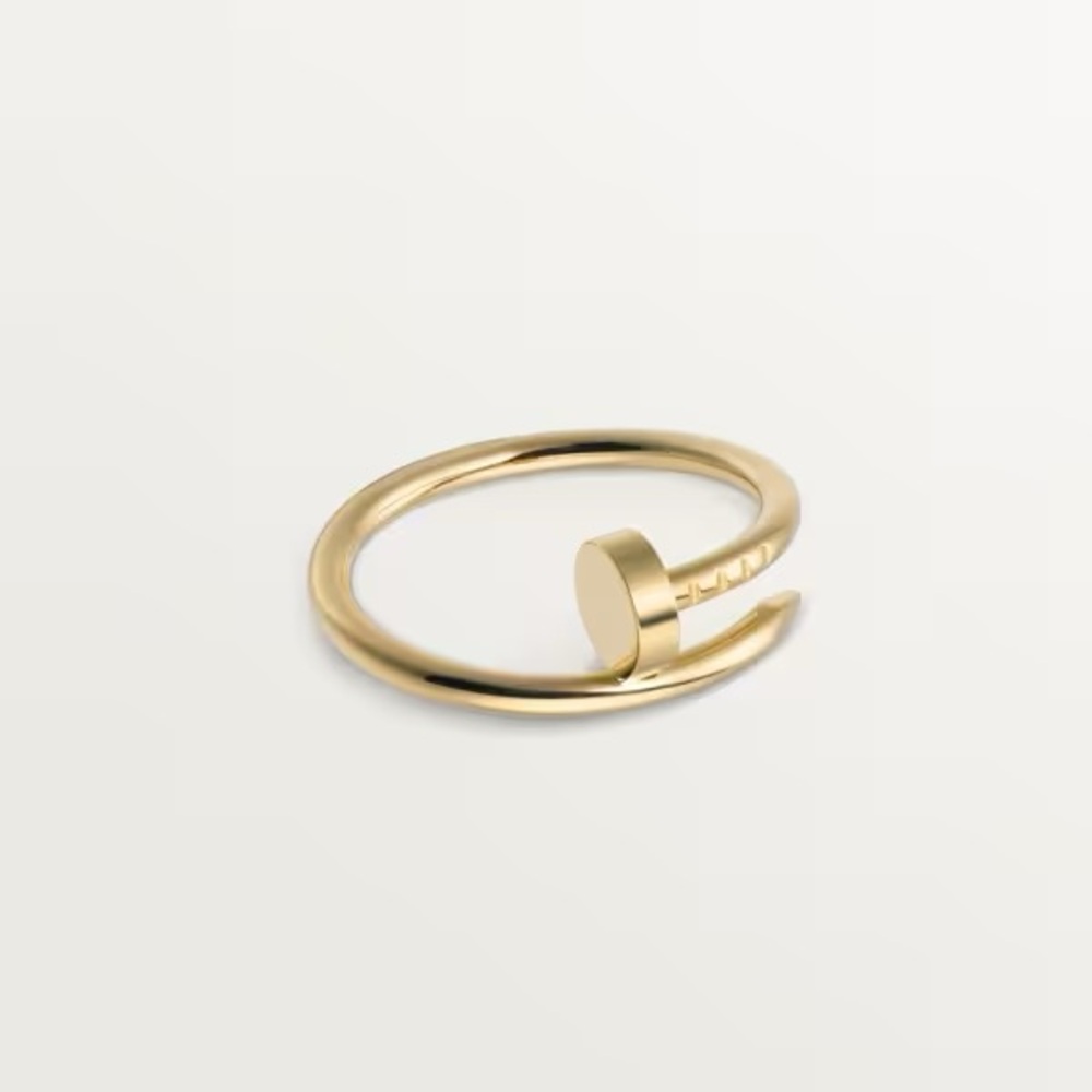 💯% AUTHENTIC CARTIER JUST UN CLOU SM RING IN 18KT YG SZ 55